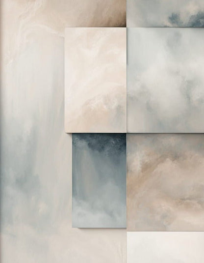 Abstract Neutral Wall Art Set of 4 – Modern Minimalist Gallery Wall - Byeutifull Art