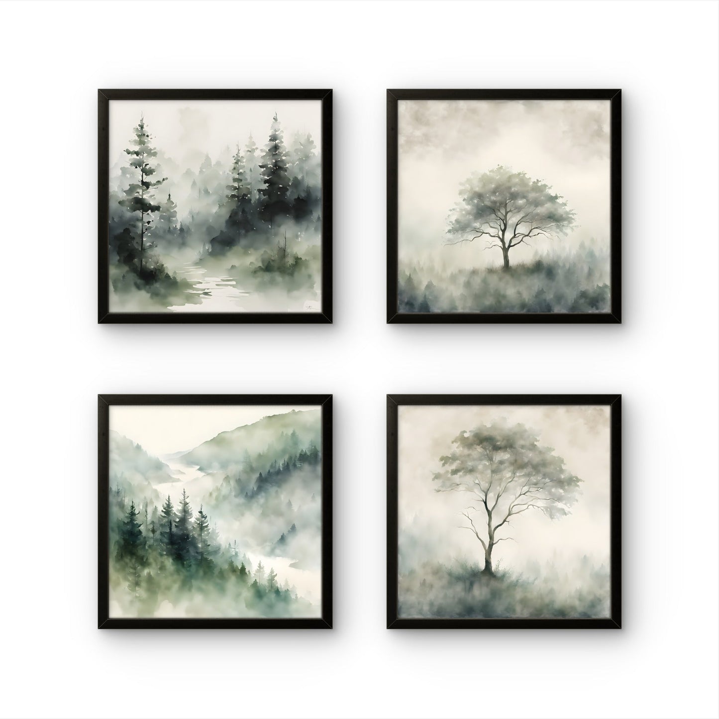 Forest - Set of 4 - Byeutifull Art