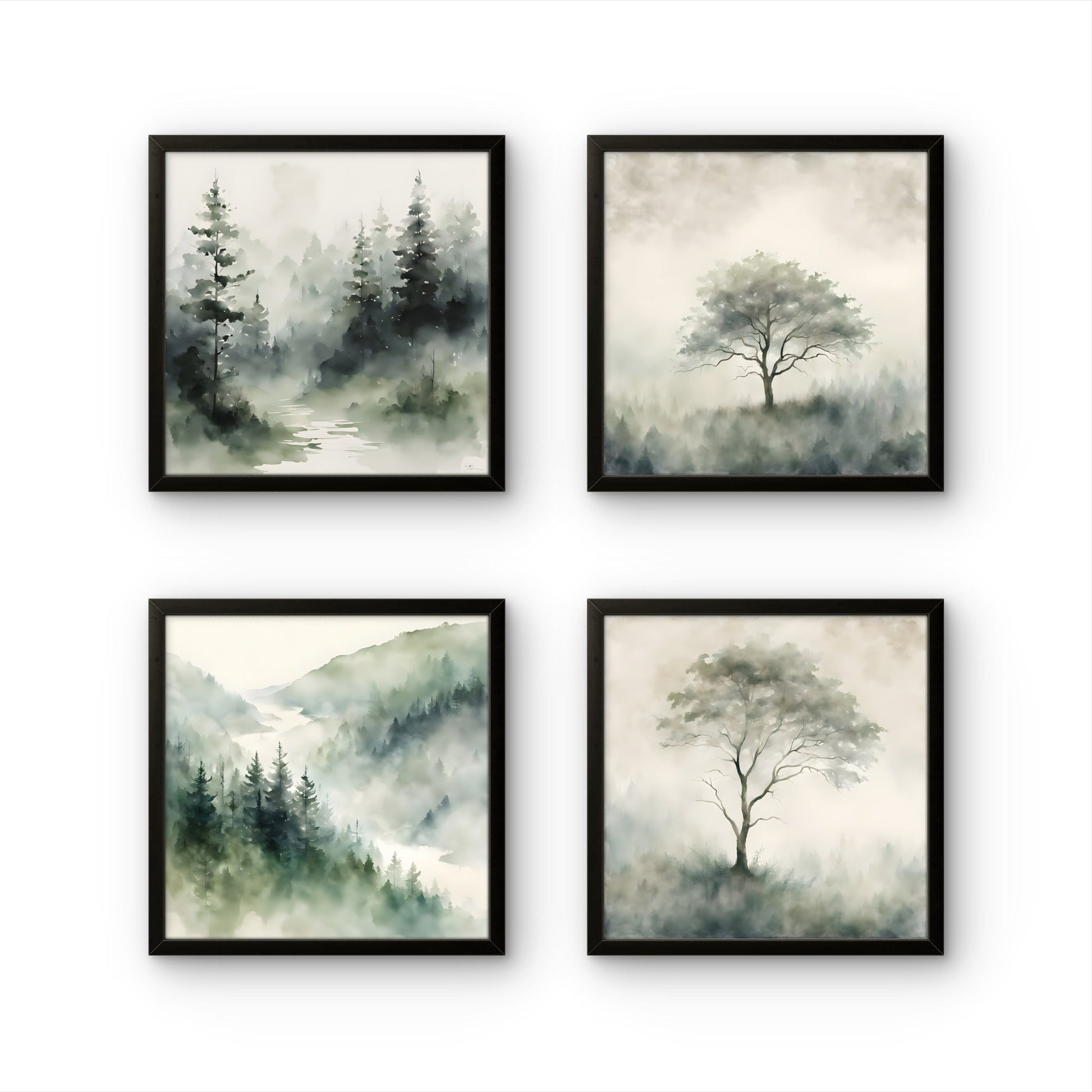 Forest - Set of 4 - Byeutifull Art