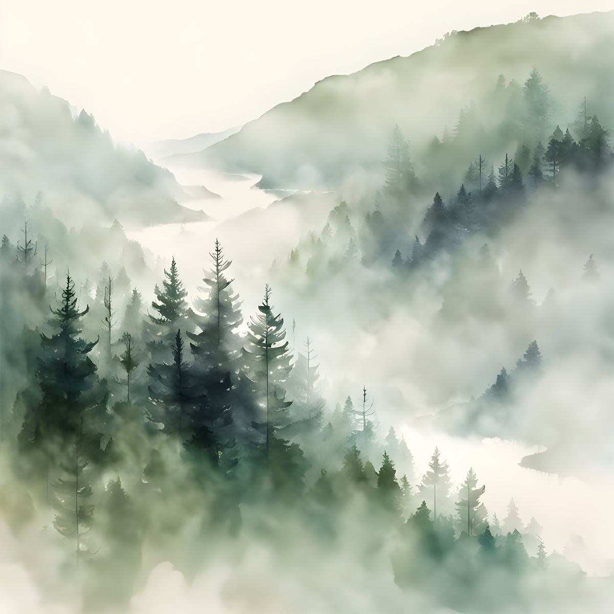 Forest - Set of 4 - Byeutifull Art