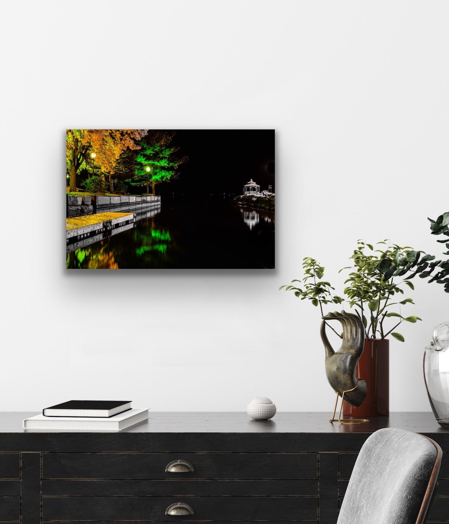 Midnight Glow Along the Boardwalk - Byeutifull Art
