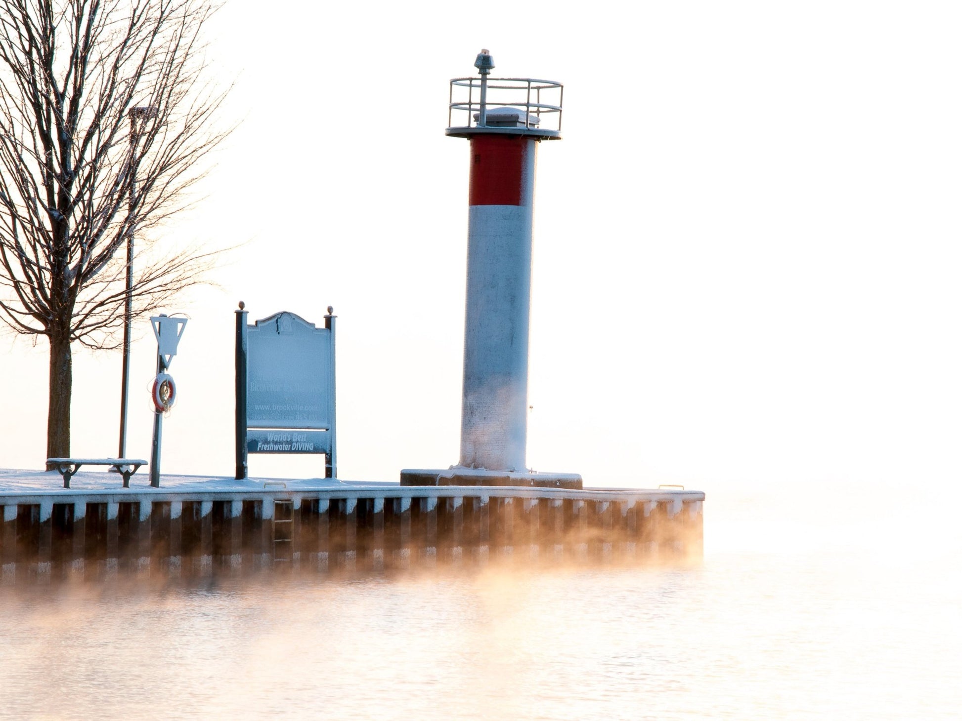 Morning Mist at Blockhouse Island Lighthouse - Byeutifull Art
