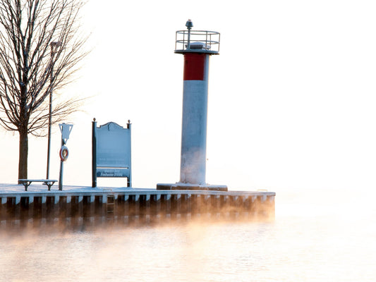 Morning Mist at Blockhouse Island Lighthouse - Byeutifull Art