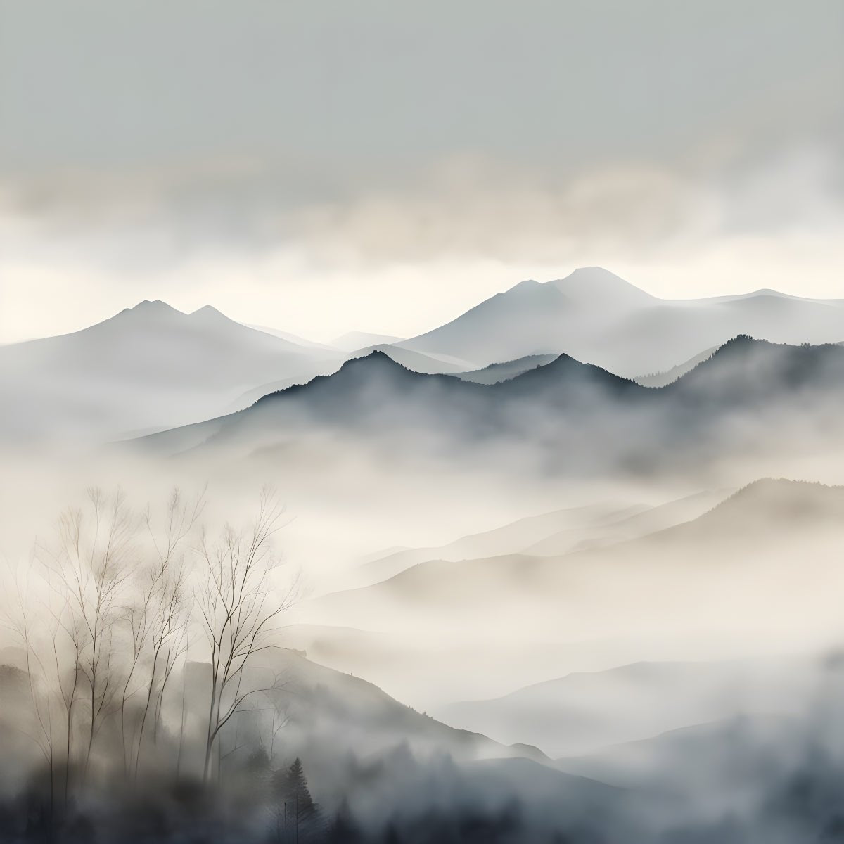 Mountains – Gallery Wall Art Set of 4 - Byeutifull Art
