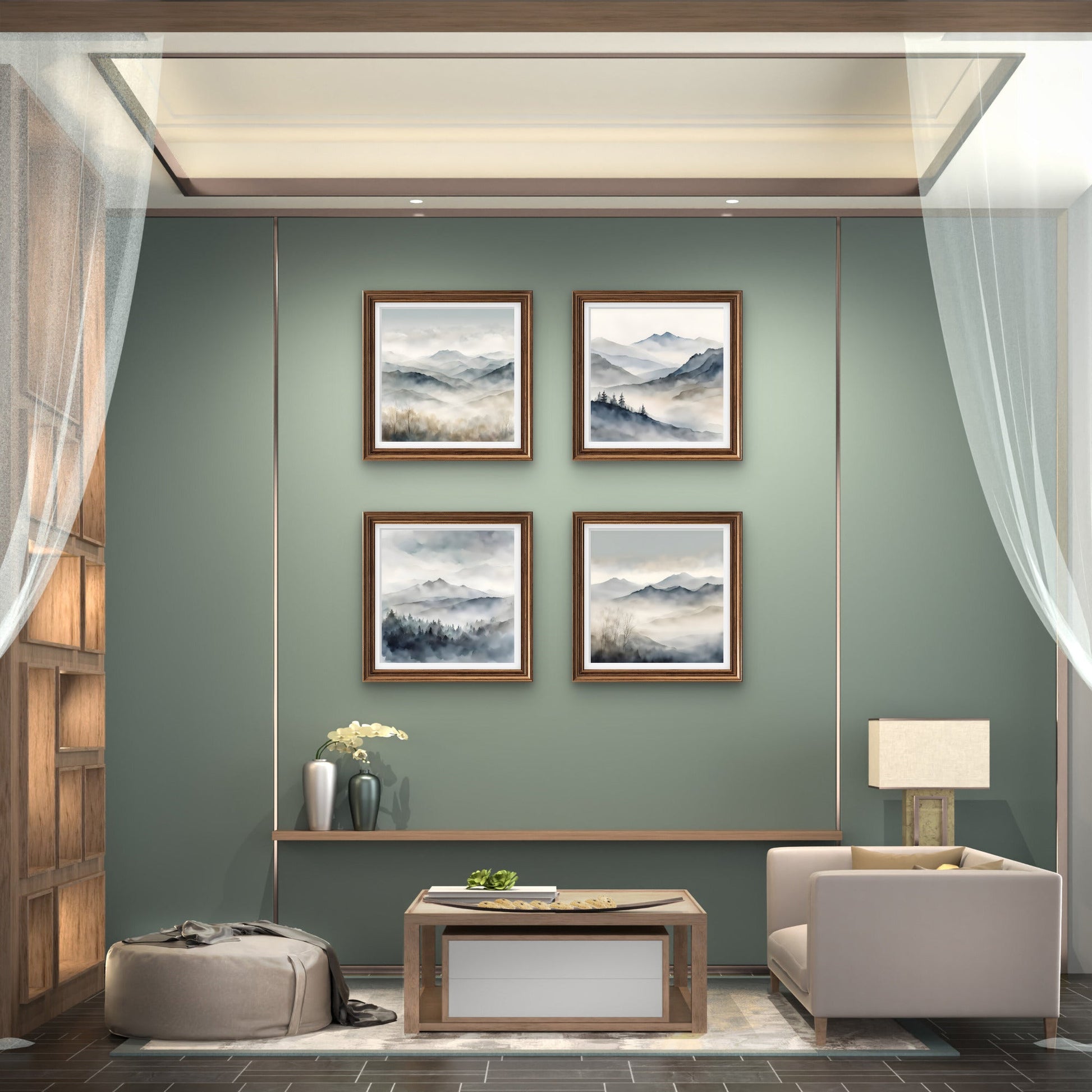 Mountains – Gallery Wall Art Set of 4 - Byeutifull Art