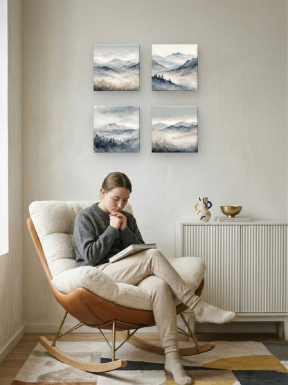 Mountains – Gallery Wall Art Set of 4 - Byeutifull Art