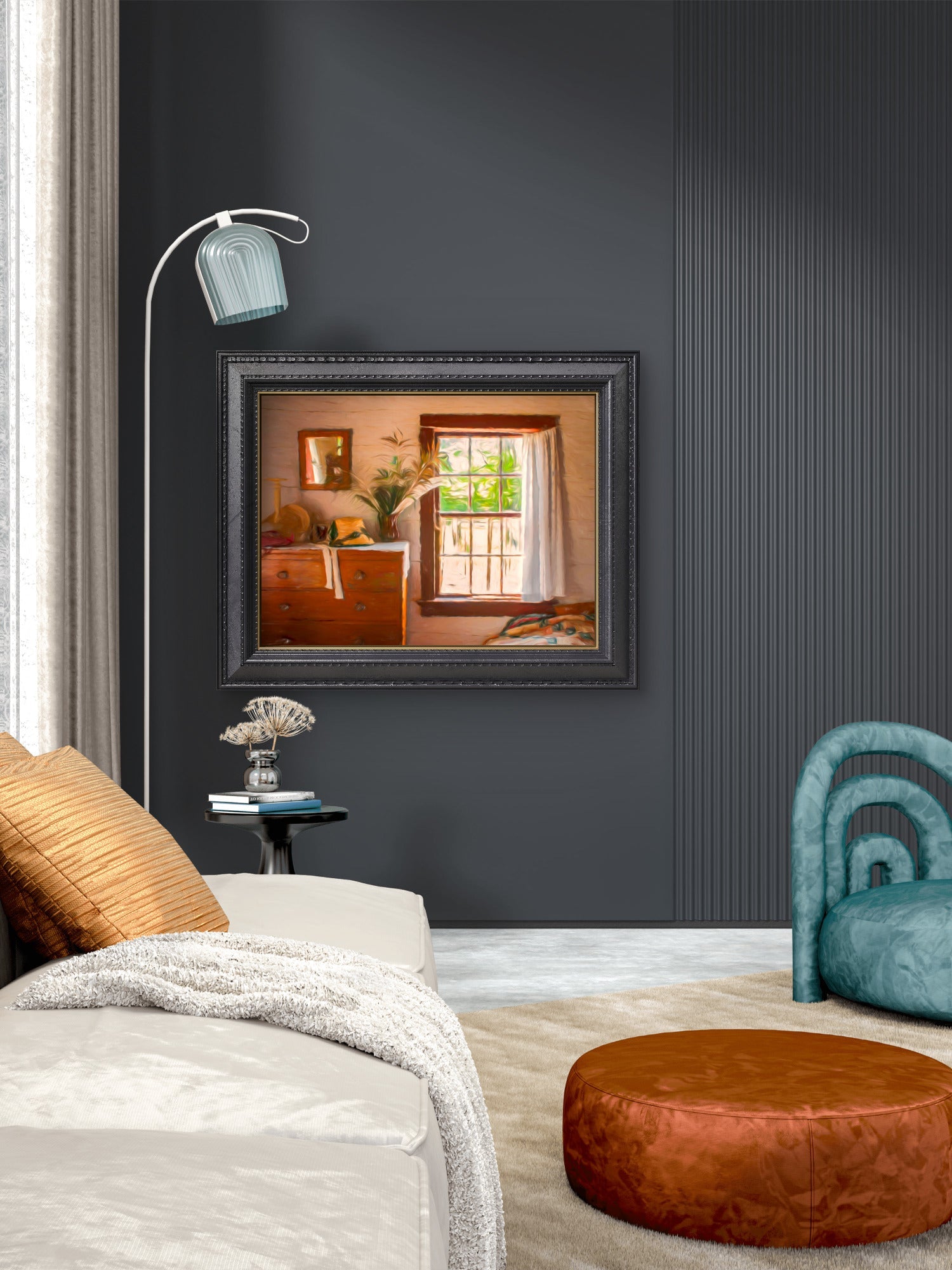 Quiet Evening — 19th - Century Bedroom Interior - Byeutifull Art