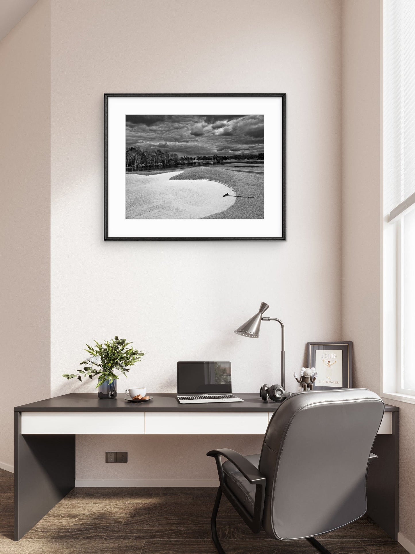 Quiet Fairway – Peaceful Golf Course Under Soft Gray Skies - Byeutifull Art
