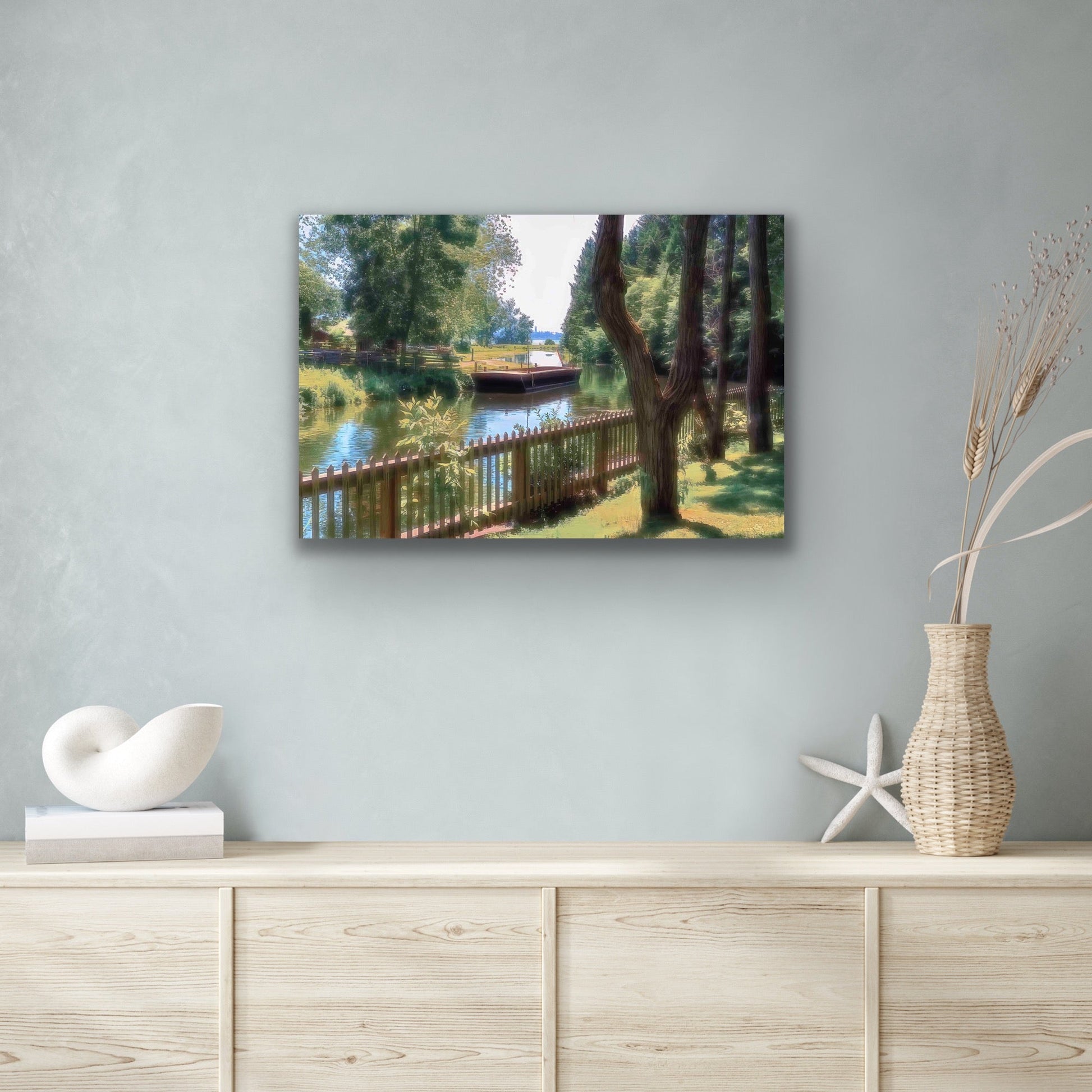 Sunlit Reflections — Upper Canada Village Canal - Byeutifull Art