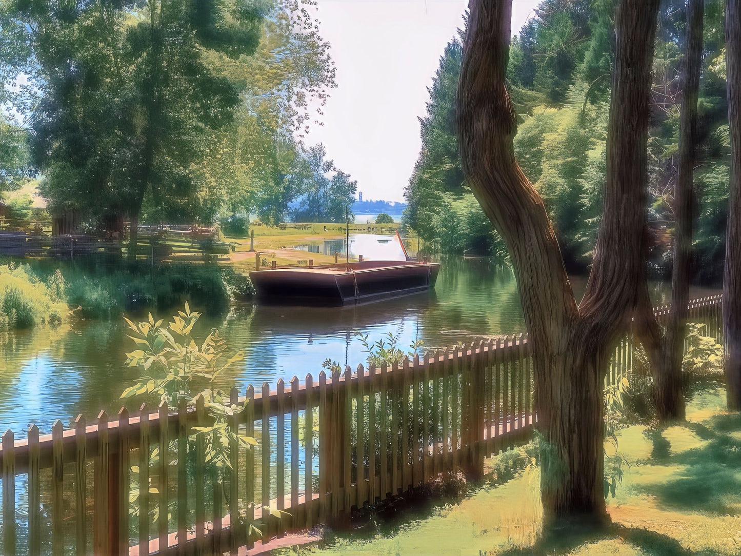 Sunlit Reflections — Upper Canada Village Canal - Byeutifull Art