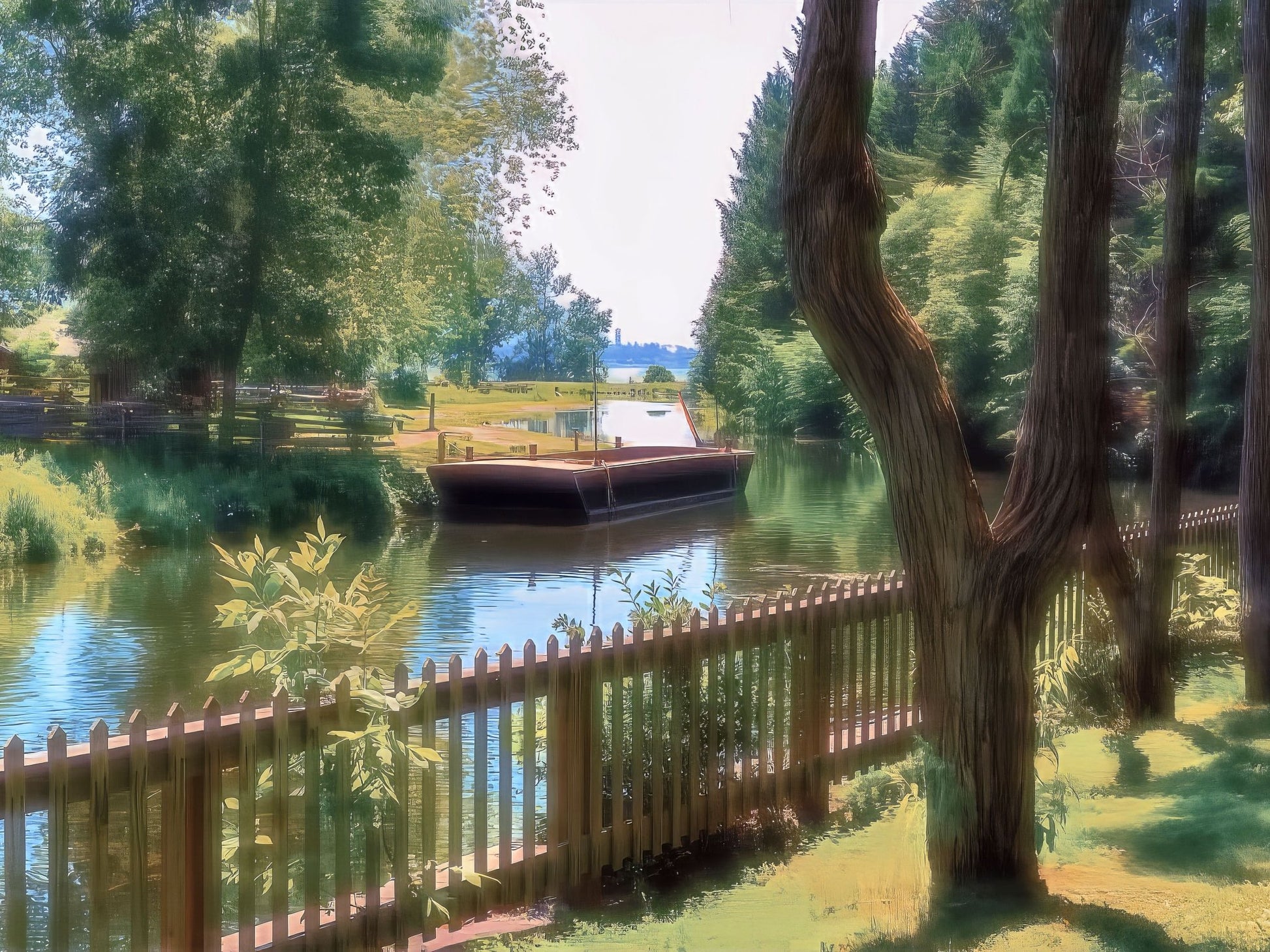 Sunlit Reflections — Upper Canada Village Canal - Byeutifull Art