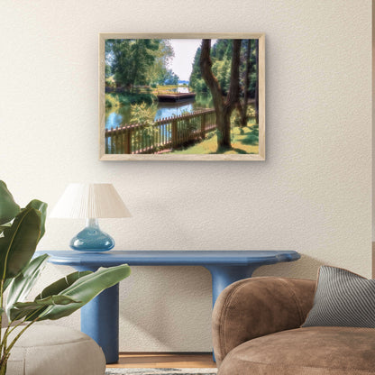 Sunlit Reflections — Upper Canada Village Canal - Byeutifull Art