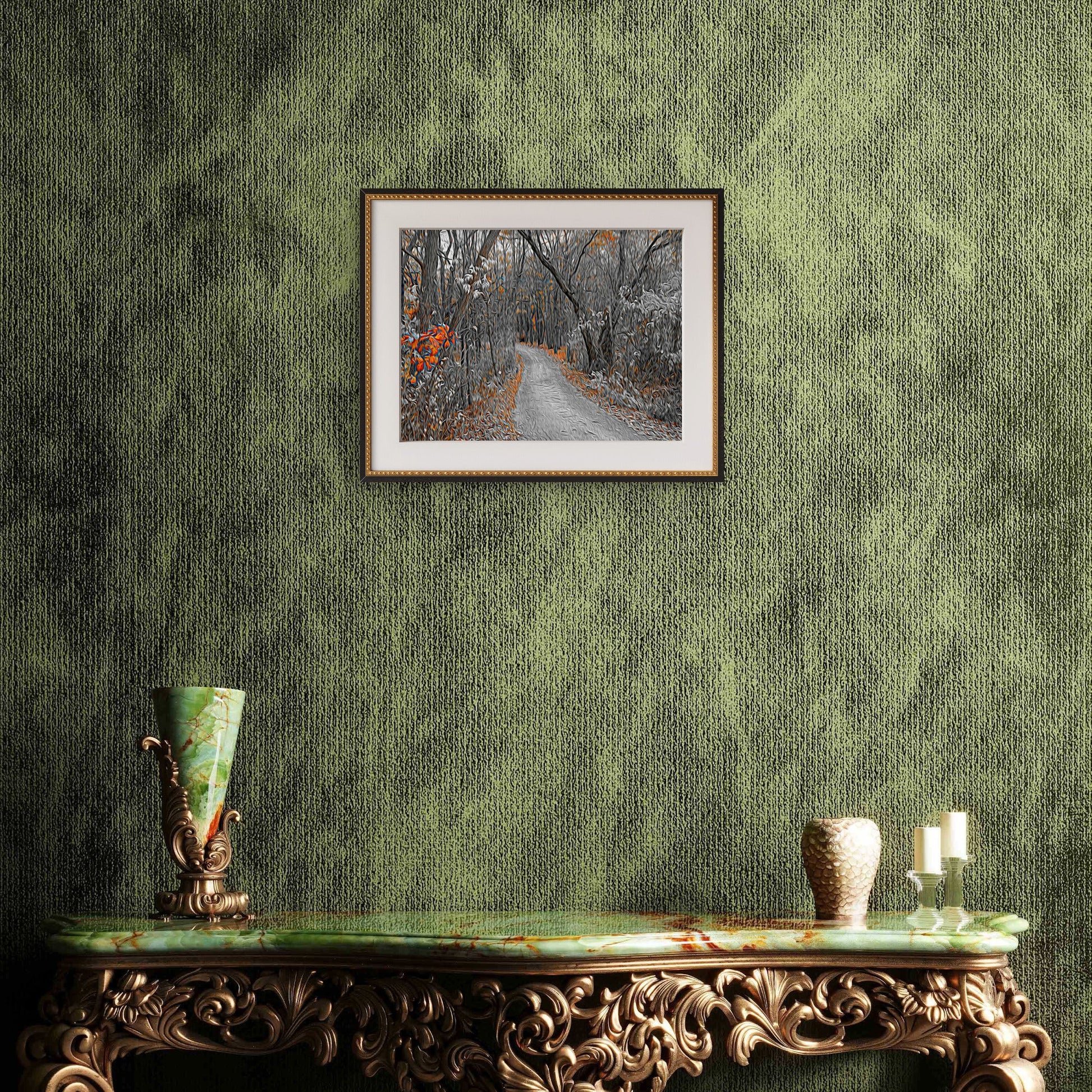 Winding Path, Rockport Ontario – Painterly Landscape Art Print - Byeutifull Art